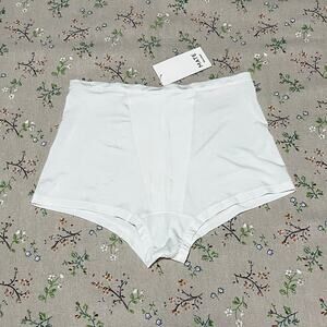 MATE the Label Tencel Comfort Boyshort White Large Lounge Underwear NWT Stretch